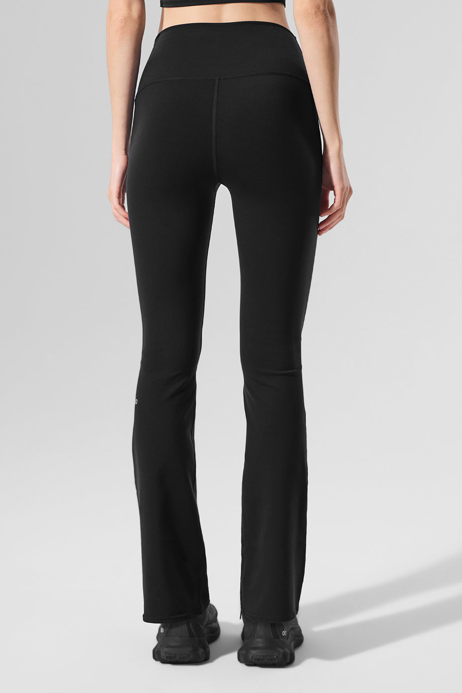Airbrush High-Waist Bootcut Legging (Short) - Black